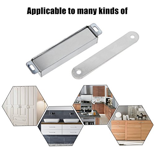 Aybloom Magnetic Door Catch - 4 Pack Stainless Steel Cabinet Magnet Closet Catches Suitable for Cabinets, Doors, Cupboards, Drawers and Shutters - Thumbnail 6