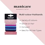 Manicare Hair Bands 12 Pack Multicolour Snag Free Elastic Ponytail Holder Metal view 2