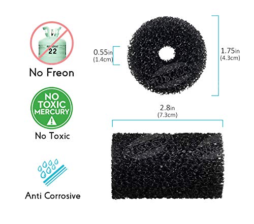 MUSCCCM for Polaris Pool Cleaner Parts, 12 Pack Sweep Hose Tail Scrubbers Replacement for Sweep Pool Cleaner Fits Polaris 180 280 360 380 480 3900, Polaris Pool Cleaner Backup Filter Parts