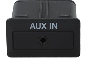 Car AUX Audio Interface Socket Adapter, ABS Black Center Console Stereo Adapter for Mazda CX-9 2006-2012