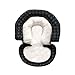 JJ Cole - Head Support, Newborn Head and Neck Support for Car Seat and Stroller, Designed to Adjust with Age, Grey Herringbone, Birth and Up
