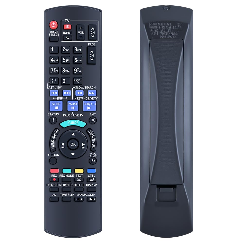 New N2QAYB001059 Remote Control Replacement for Panasonic DVD Recorder DVD Player DMR-EX97EB DMR-EX97 DMR-EX97EB-K — image 1