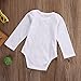 Lily.Pie Baby Boys Girls Newborn Funny Bodysuits Infant Cotton Rompers (3-6M,A-White)