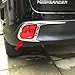 Beautost Fit for Toyota Highlander 2015 2016 2017 2018 2019 Chrome Rear Fog Light Lamp Cover Trim