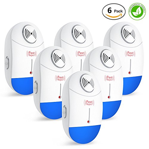 [2018 upgraded] ultrasonic pest repeller plug in pest c…