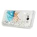 YOKIRIN Galaxy S8 Plus Case, Liquid Glitter Silicone Quicksand Case Floating Moving Bling Hearts Sparkly Print Clear Shockproof Protective Cover for Samsung Galaxy S8 Plus, Cat & Fish Love