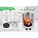 NutriChef Vertical Rotisserie Oven Roaster - Rotating Shawarma/Kebab Machine with Skewer and Rack, Basket Tower, Roasting Rack, Poultry Tower, Drip Tray - For Meat Chicken Turkey Lamb - PKRT15 White
