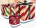 3-Piece Glistening Striped Gift Box Lighted Christmas Yard Art Decoration Set