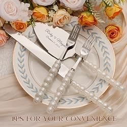 TUKDAK Personalized Cake Cutting Set with