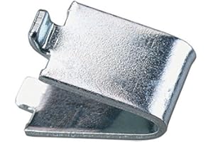 HANDYCT Hafele 20 Count, Heavy Duty, Zinc Plated Steel Pilaster Clips, Wall Mount Shelf Brackets