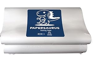 Papersaurus Newsprint Packing Paper - Packing Paper Sheets for Moving and Shipping - 320 Newsprint Paper Sheets - 10 lbs, 17” x 27”