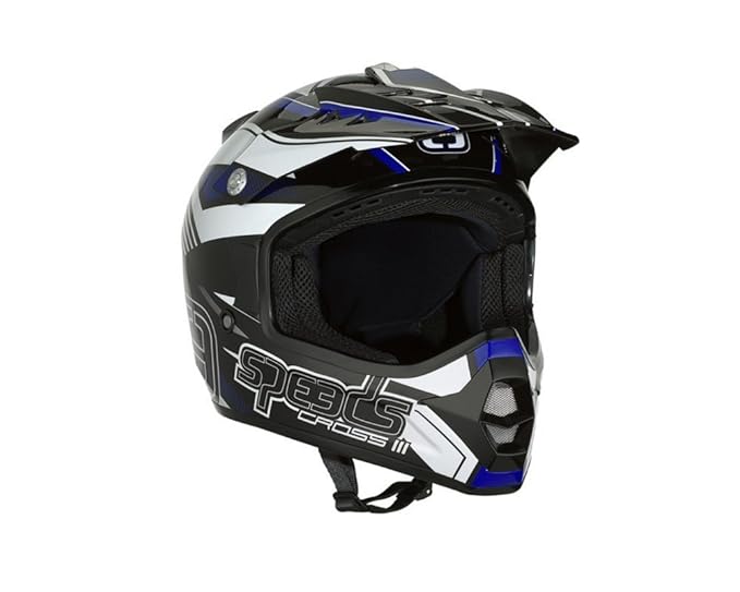 Helm Speeds Cross III schwarz/blau/weiß glänzend Gr L 59-60