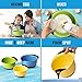 Premium Plastic Mixing Bowls (Set of 3) With Non Slip Bottom & Pouring Spout. For Healthy Cooking & Baking, Nesting and Stackable Free Bonus - measuring cup