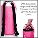 Ultra Dry Premium Waterproof Bag, Sack with phone dry bag and Long Adjustable Shoulder Strap Included (pink, 10 L)
