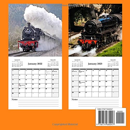 Calendrier Trains 2023 Trains Calendar 2022: Classic Travel: 18-Month Calendar Of Locomotive From  December 2021 To May 2023 For Journey Lovers [Cover Design: Train Tunnel:  Size 8.5X8.5: Glossy]: Design, Simplicity: 9798774680047: Amazon.com: Books