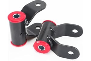 TROLLING MAN 412120 Pair 2"Drop Shackle Lowering Shackles Leveling Kit Compatible with 2002-2008 Dodg-e Ram 1500 2WD