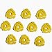 (10 Pack) TEN Yellow Plastic 45 RPM 7 Inch Vinyl Record Adaptor - 7