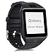 DZ09 Bluetooth Smart Watch - Qidoou Upgraded Touch Screen Smart Wrist Watch Phone Support SIM TF Card With Camera Pedometer Activity Tracker for iphone IOS Samsung LG Android Phones (Black)