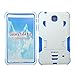 iRHINO CN-HYB11-TAB4-7WTBL cover with Build In Kickstand for Samsung galaxy Tab 4 7 inch T230 Tablet, White / Blue