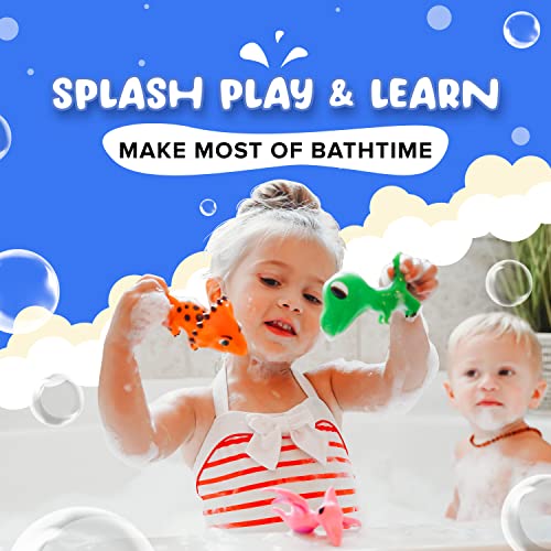 Dinosaur Bath Toys No Holes, Mold Free Baby Bath Toys for Toddlers 13