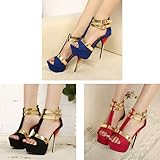 Wotefusi Fashion Women Platform Pump Stiletto High Heels 5.5