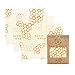 Bee's Wrap Small 3 Pack, Eco Friendly Reusable Food Wraps, Sustainable Plastic Free Food Storage, Each Wrap Measures 7