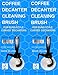 Coffee Pot Cleaning Brush, Bunnsaver Curved Stain Remover Scrub Brush for Bunn Style Coffee Decanters