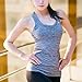 YAKER Women's Active Fitness Workout Soft Stretch Racerback Yoga Tank Top Shirt