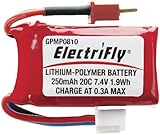 Great Planes LiPo 2S 7.4V 250mAh 20C ElectriFly