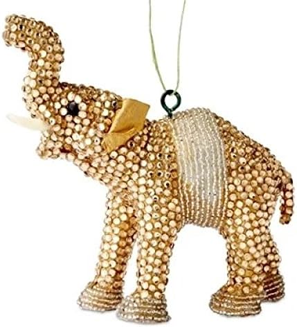 Arcadia Home Ojbeg Handmade Elephant Ornament, Set of 2, 2 Piece