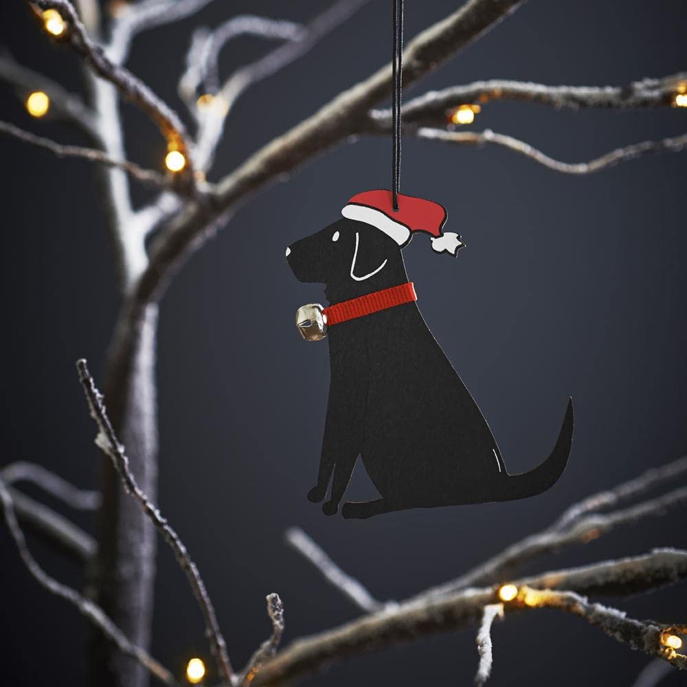 Sweet William Labrador Christmas decoration, Wood, Black