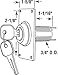 Prime-Line GD 52142 Electric Key Switch, 3/4 In. Outside Diameter, Hardwired (Single Pack)