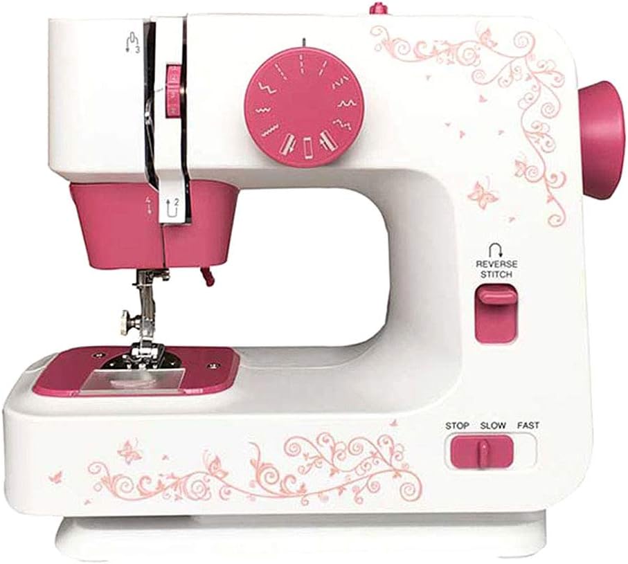 Electric Sewing Machine, Easy-to-Use, 12-Stitch Portable, 2 Speeds Double Thread,Compact Sewing Machine with Foot Pedal, Best Sewing Machine for Beginners