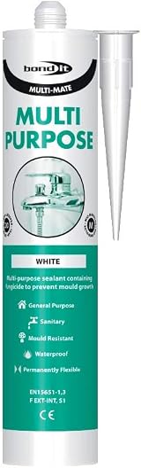 Bond It Multi-Mate GP Silicone Sealant Grey Fungicide Waterproofer 20 Yr Flex view 5