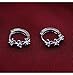 YiYi Operation Flower ear button Clip Silver Plated Hoop Stud Earrings Women's Engagement