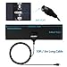 TV Antenna, AKARY Indoor Antenna for TV Digital HDTV Antenna 35 Miles Range Receive Free Channels Support UHF/VHF Signal with 10ft Coaxial Cable