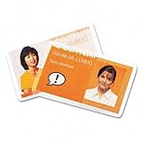 GBC HeatSeal UltraClear Thermal Laminating Pouches, Badge/ID Card Size, 5 Mil, 25 Pack (3202004)