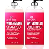 BOTANIC HEARTH Watermelon Shampoo and Conditioner Set - Promotes Hair Growth, Fights Hair Loss, Moisturizes, Sulfate & Paraben Free - for ALL Hair Types, for Men and Women - 16 fl oz x 2