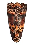 Watcher of the Skies, African Tribal Wooden Mask, Hand Carved in Bali, 8
