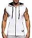 LemonGirl Men's Bodybuilding Sleeveless Hoodie Gym Tank Top