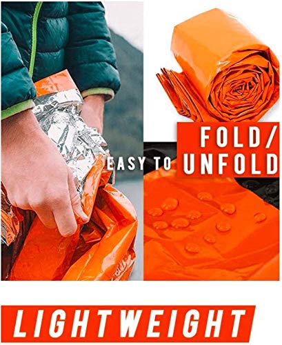 Coperta Sopravvivenza 3 In 1 Mylar - Tenda, Sacco A Pelo E Coperta Emergenza