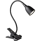 Newhouse Lighting NHCLP-OL-BK Olivia Dimmable and Color Temperature Changing Clamp Light Desk Lamp Black