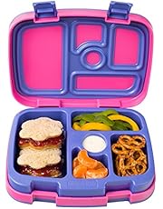 Bentgo Kids Brights – Leak-Proof, 5-Compartment Bento-Style Kids Lunch Box – Ideal Portion Sizes for Ages 3 to 7 – BPA-Free, Dishwasher Safe, Food-Safe Materials (Fuchsia)