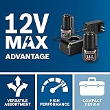 Bosch CLPK22-120 12V Max 2-Tool Combo Kit Drill Impact Driver Batteries Case view 16