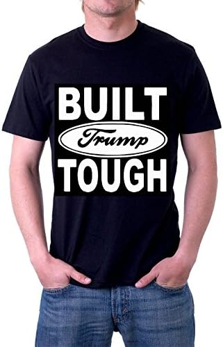 Donald Trump Built Trump Tough Ford Motors Style T-Shirt by Jerry Jackson MADE IN THE USA (X-Large)