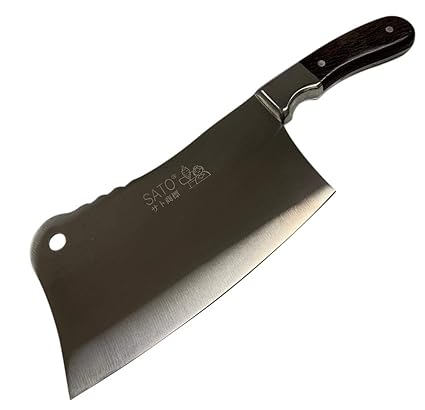 Buy Sato Forged Heavy Duty Meat Cleaver Chopping Butcher Knife Bone Chopper 8 1 6 Lbs Online At Low Prices In India Amazon In