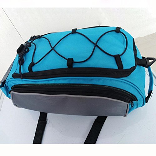 Chartsea Cycling Handbag Bicycle Storage Pannier Bike Saddle Rack Rear Seat Bag Shoulder (Black) - Thumbnail 5