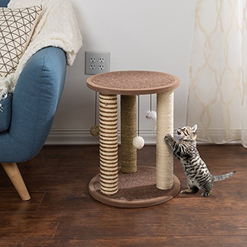 Cat Scratching Posts Adult Cat and Kitten Tree, 3 Large Scratching