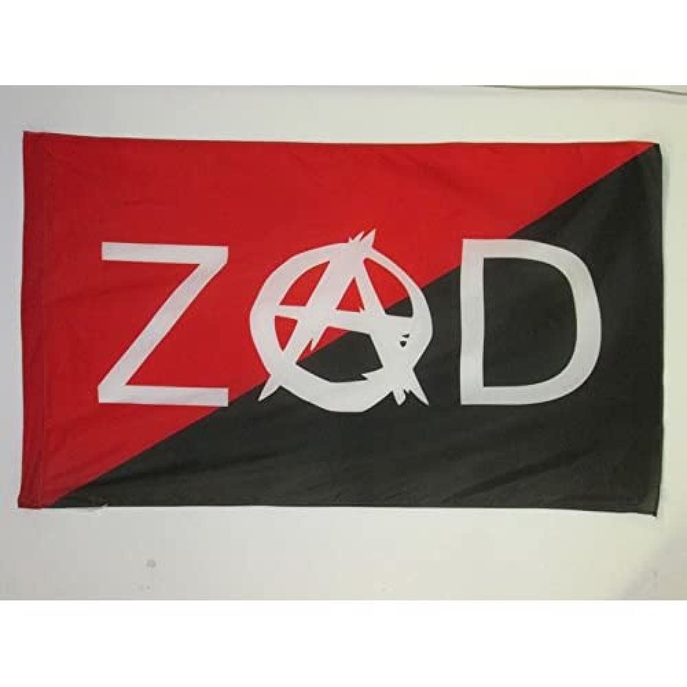 AZ FLAG - Anarchy ZAD Flag - 3x5 Ft - anarchist Banner with Sleeve - 100% Polyester - Fade Resistant - Vivid Colors - 3' x 5' Feet - 150x90 Cm