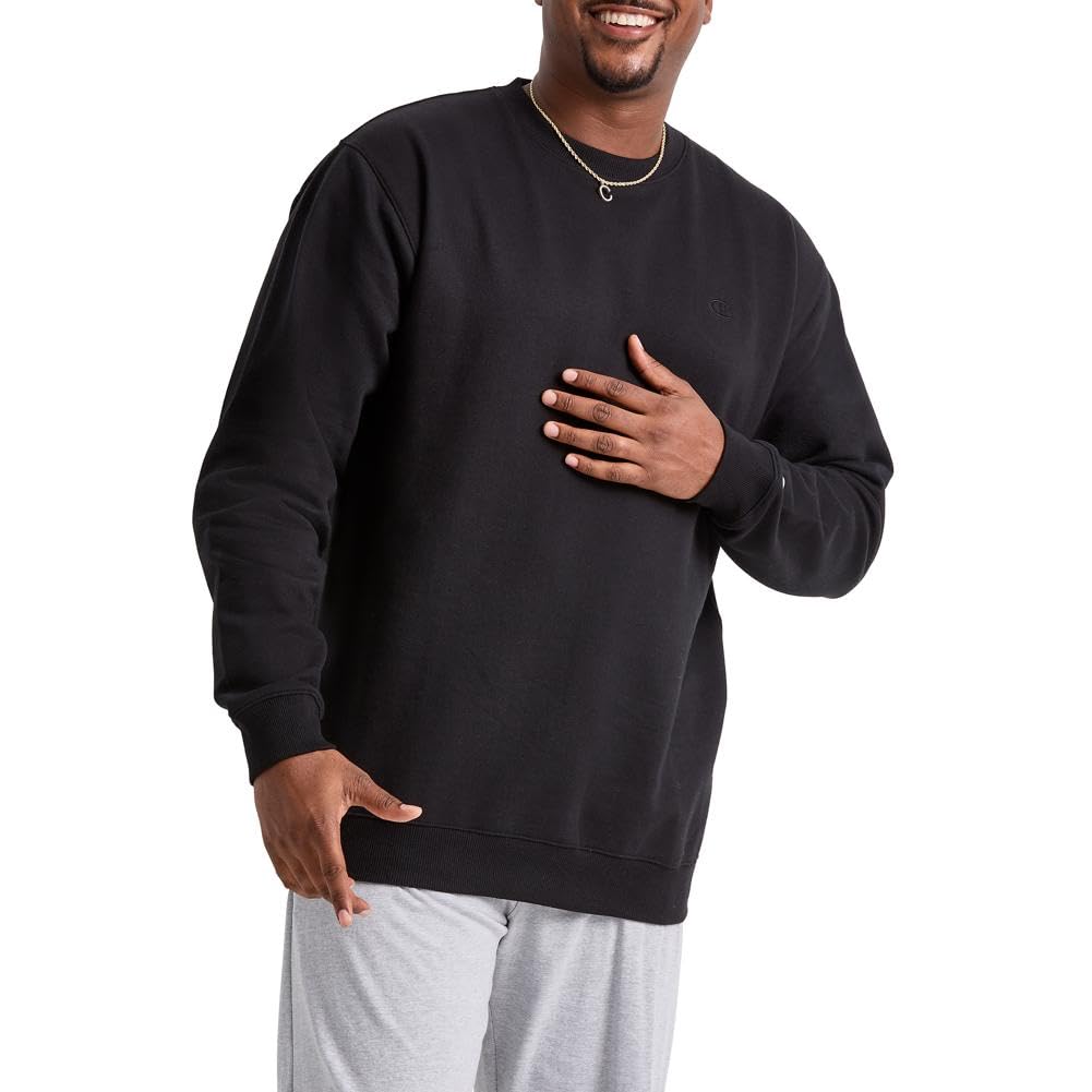 Champion Men's Sweatshirt, Fleece, Crewneck Sweatshirt, Crewneck Sweatshirt for Men (Reg. Or Big & Tall)
